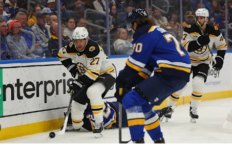 JUST IN: Bruins Defense Takes a Major Blow as Key Player Sustains Season Ending Injury in Match Against the Blues.